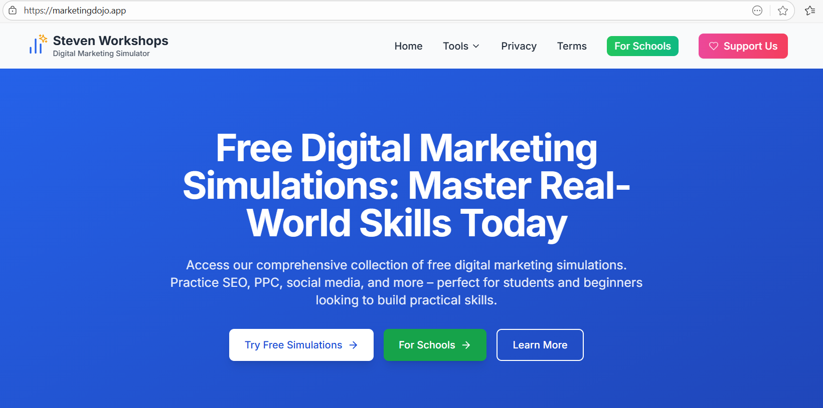MarketingDoJo - Marketing Analytics Platform - Web development project showcase